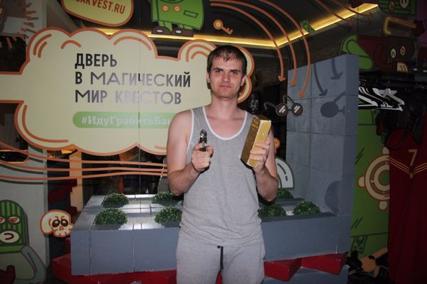 Команда «Мир Квестов» в квесте Ограбление банка. Бумажный дом