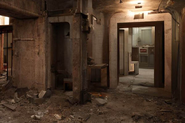 Фотография перформанса «Подвал»